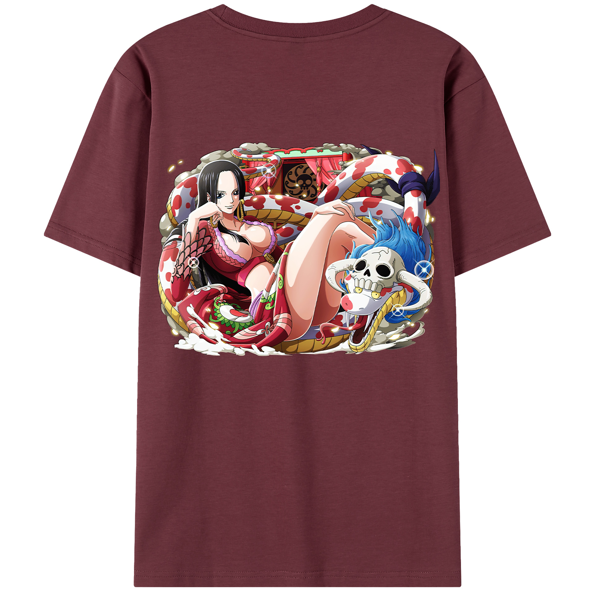 ワンピース ボア・ハンコック ONE PIECE Boa·Hancock 綿100％半袖Tシャツ（背面プリント）